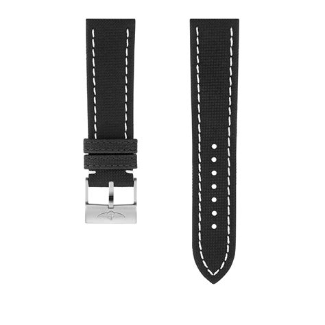 breitling anthracite military strap 22 20mm|Anthracite Military Calfskin Leather Strap .